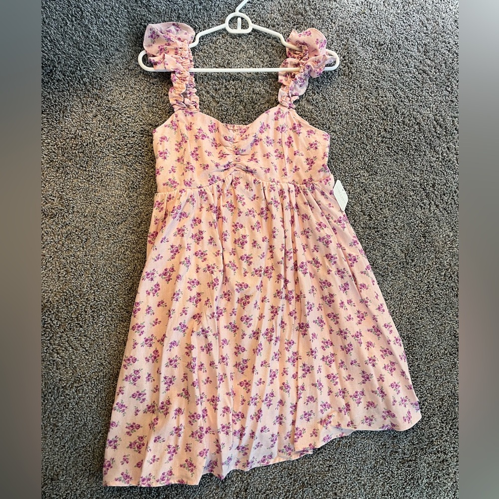 Altar'd State Floral Pink and Purple Dress